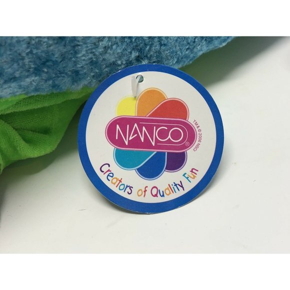 Vtg NANCO Macaw Parrot Plush Bright Green Colorful Hangable Perch Collectib 2006 - Picture 2 of 7